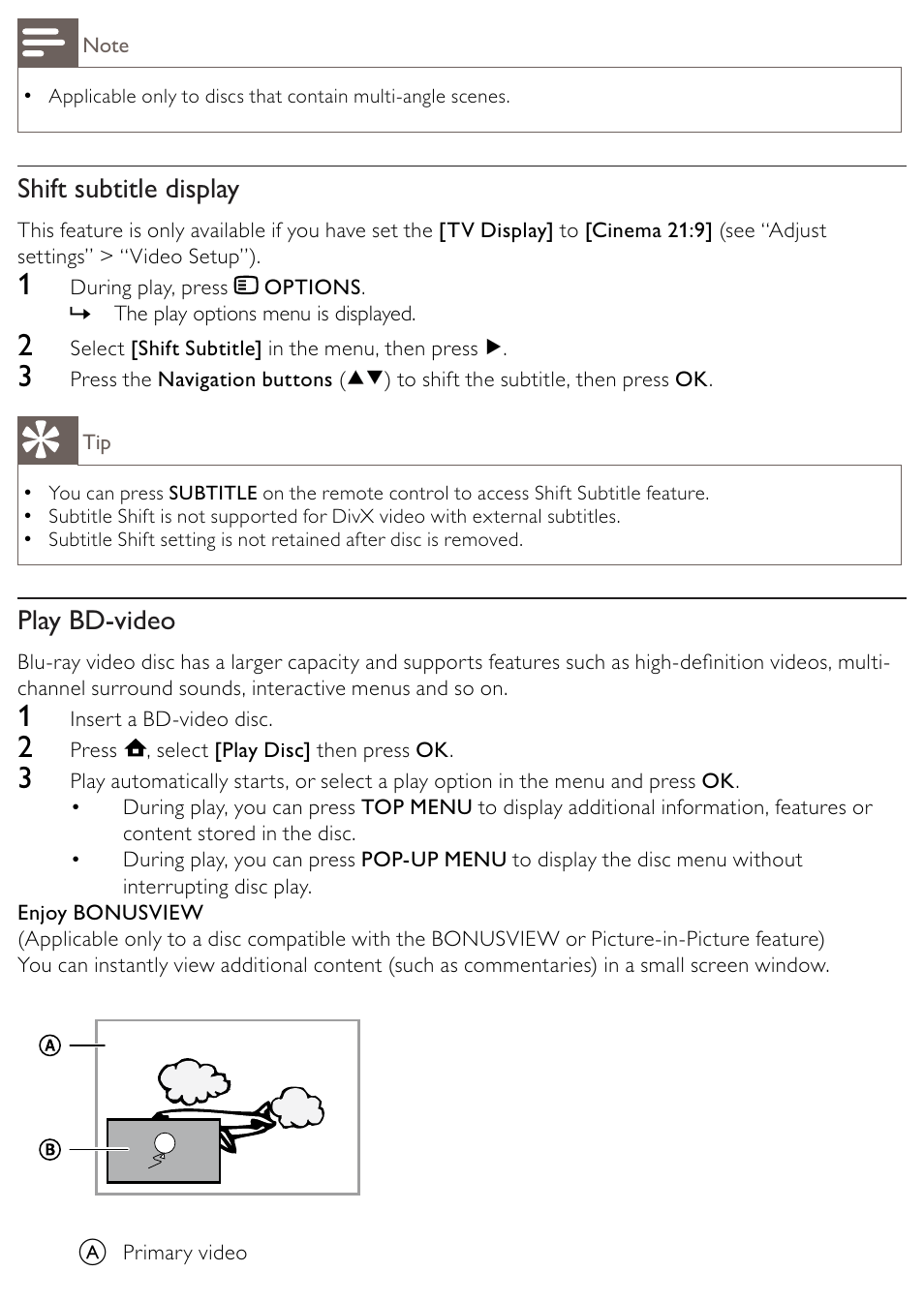 Philips BDP2500/12 User Manual | Page 21 / 47