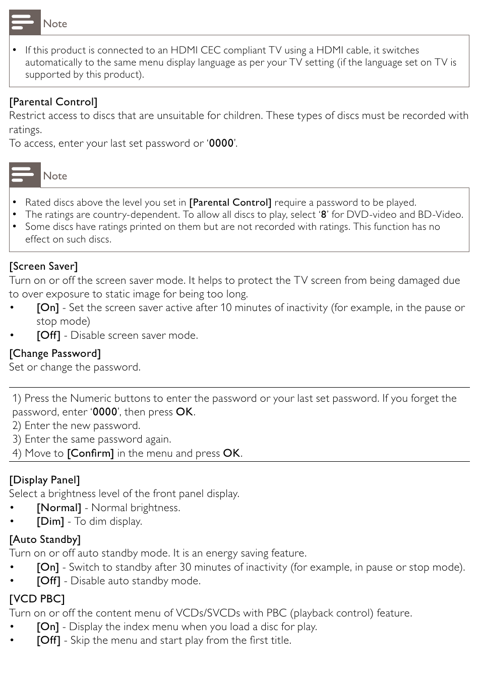 Philips BDP2500/12 User Manual | Page 29 / 47