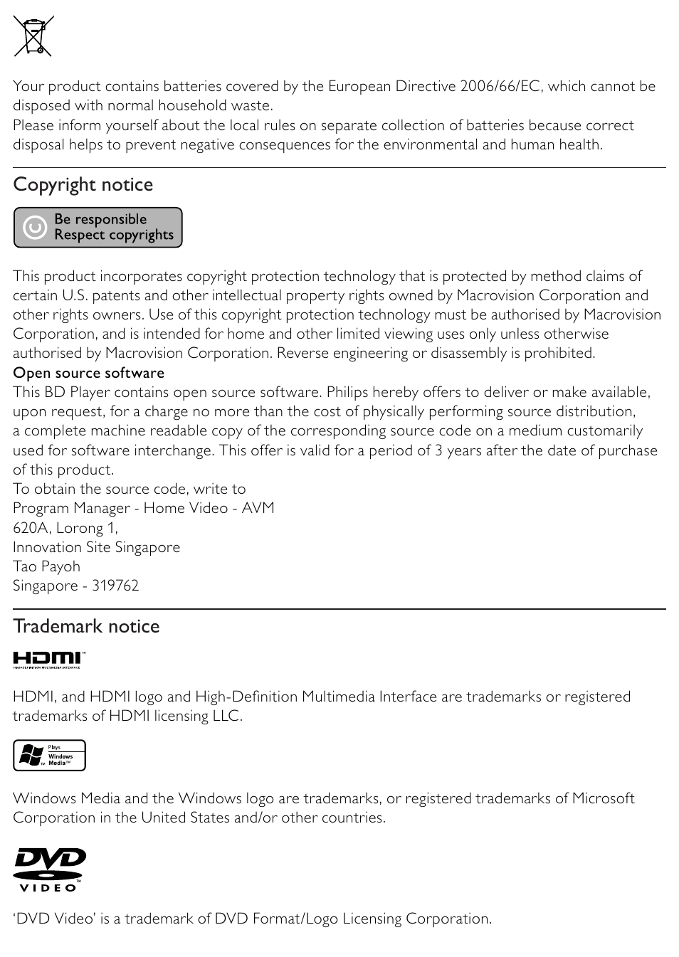 Philips BDP2500/12 User Manual | Page 4 / 47