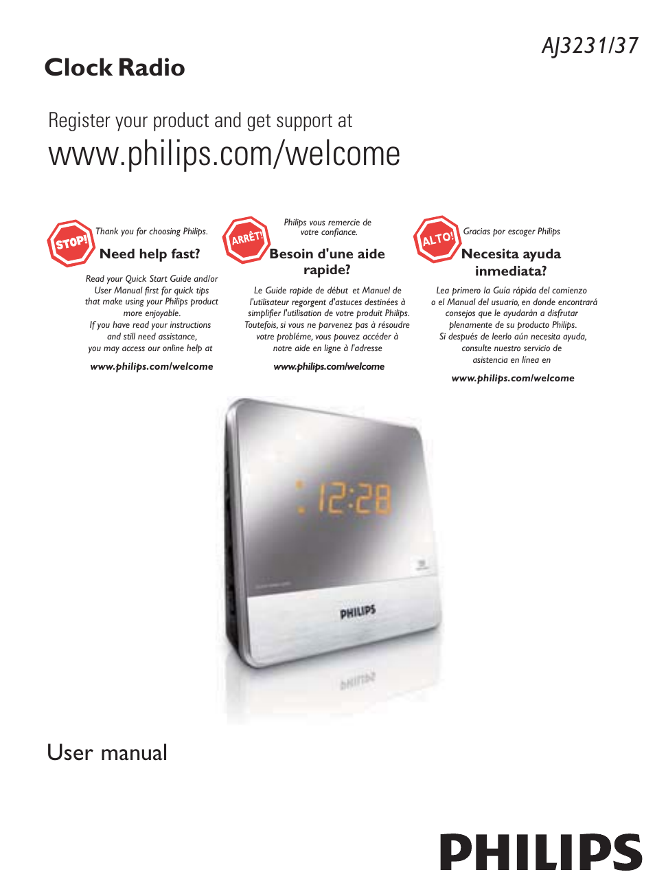 Philips AJ3231/37 User Manual | 15 pages