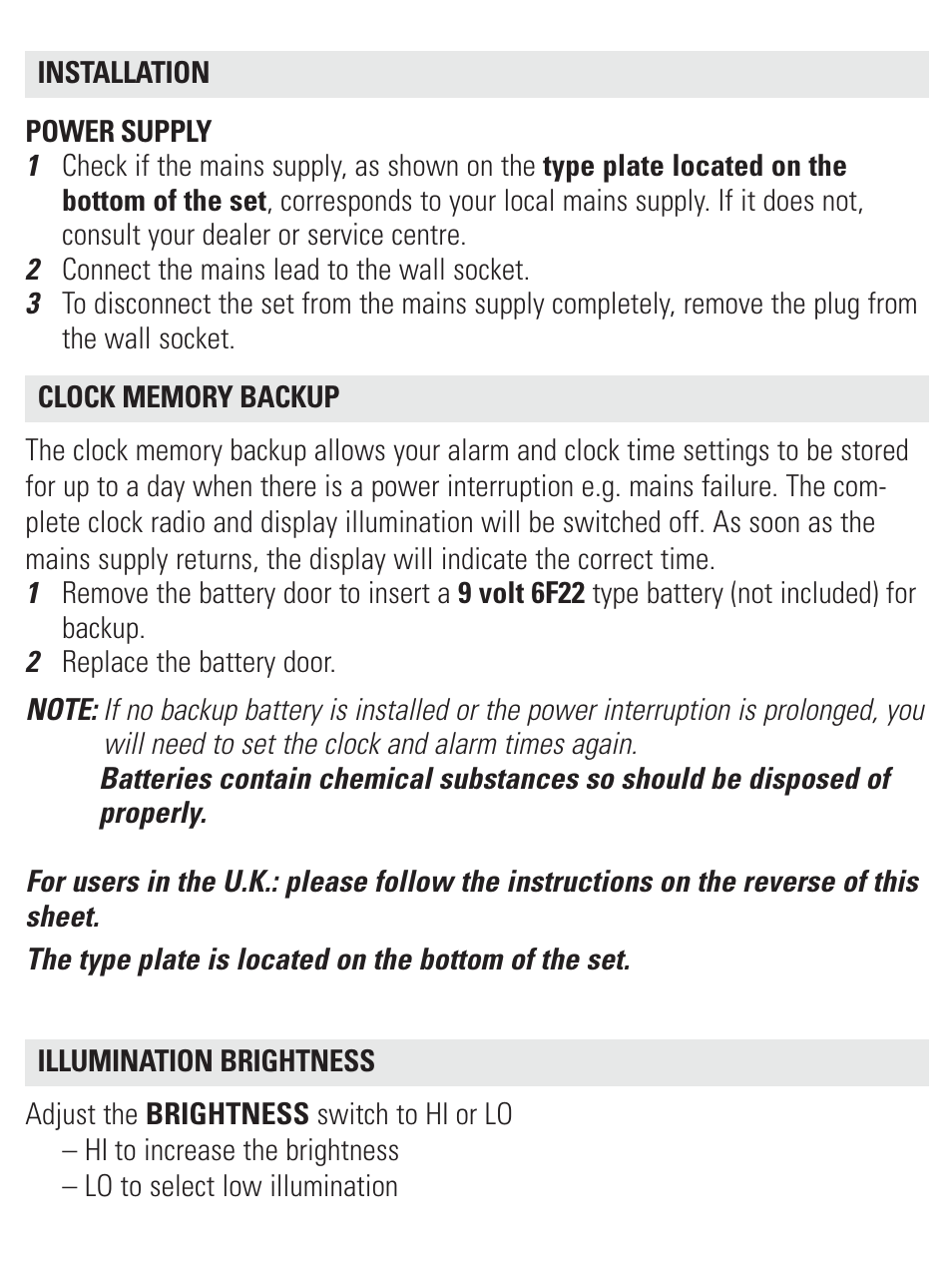 Philips AJ3231/37 User Manual | Page 8 / 15