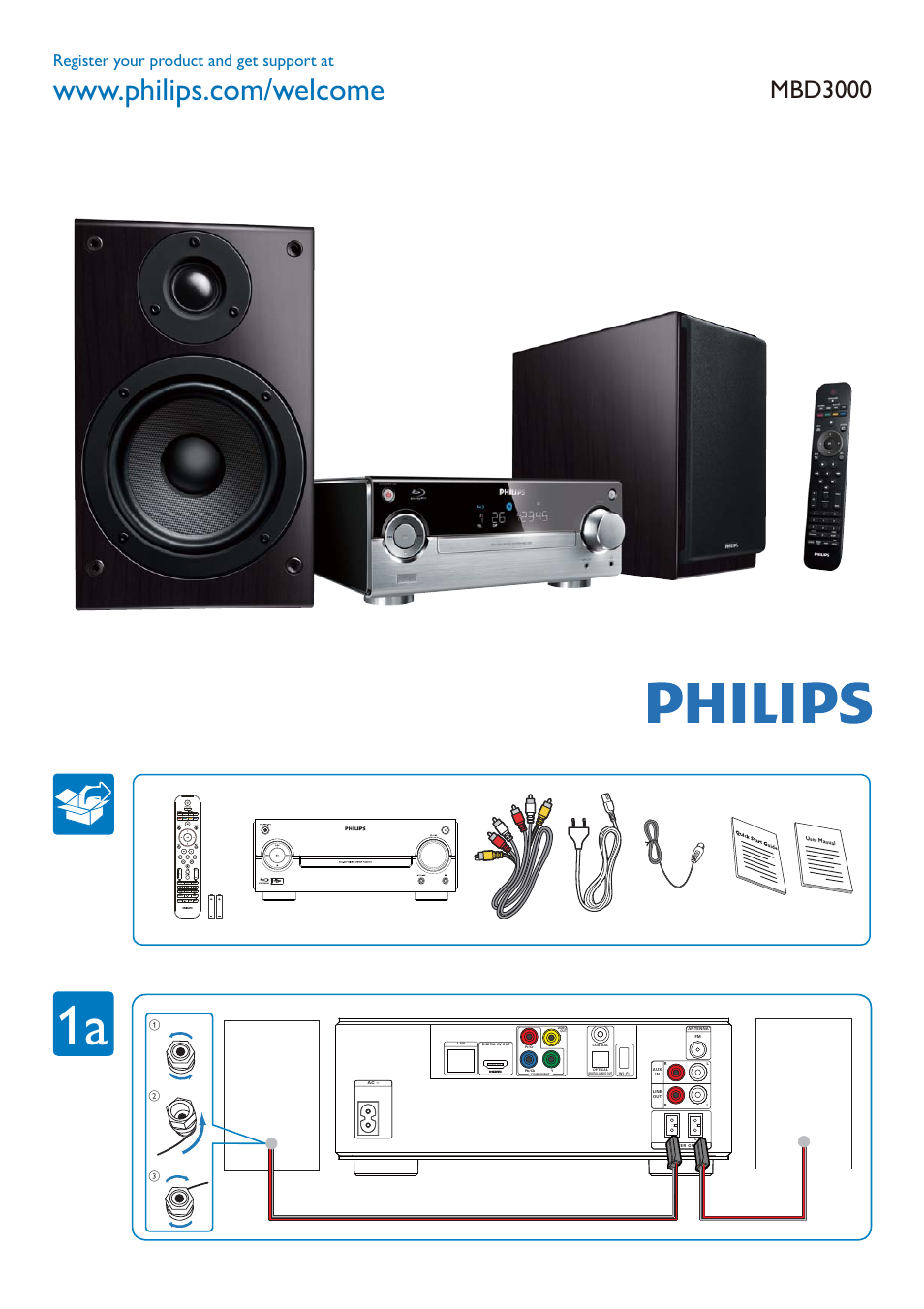 Philips MBD3000/93 User Manual | 4 pages