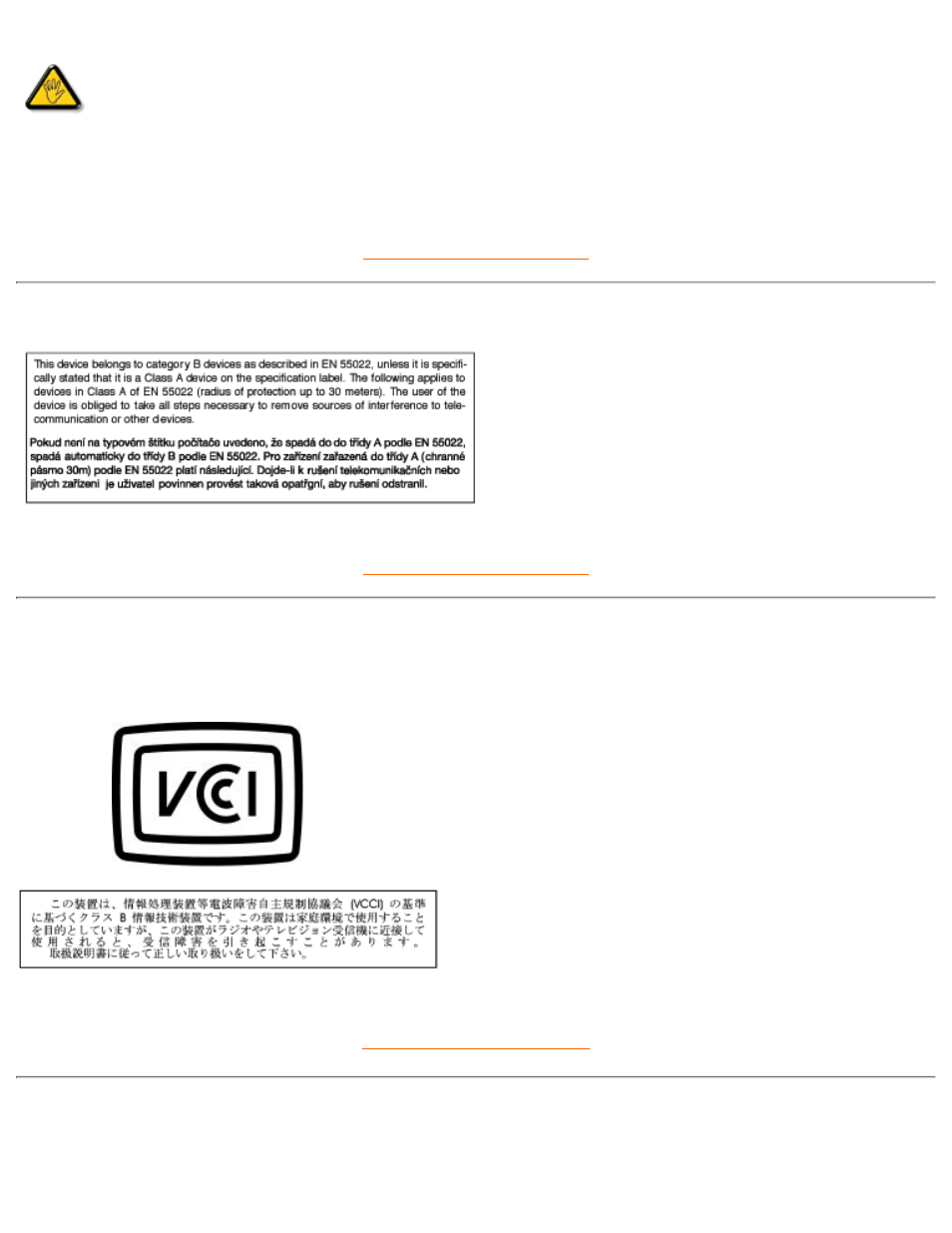 En 55022 compliance (czech republic only), Vcci, Class 2 notice (japan only) | Mic notice (south korea only) | Philips 150B3Y User Manual | Page 41 / 81