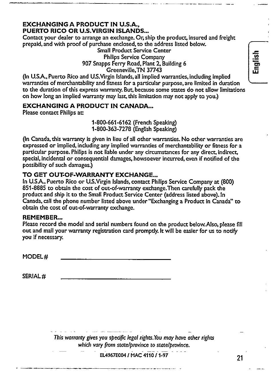 Philips Magnavox AZ7383/01 User Manual | Page 21 / 22