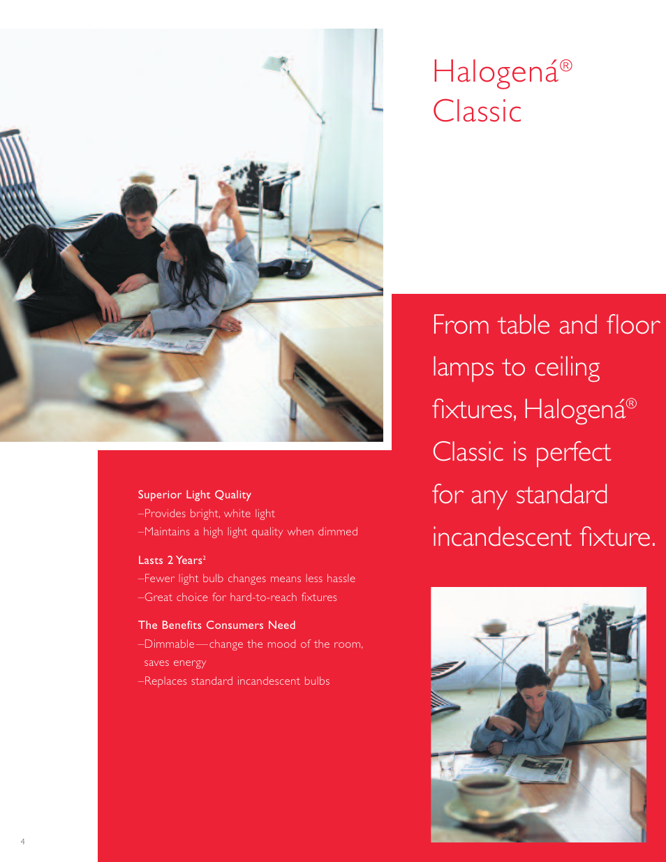 Halogená, Classic | Philips Halogen Lamp User Manual | Page 4 / 12