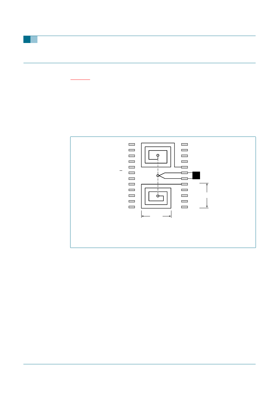 Printed-circuit board layout for ssop24 package, Tea5880ts, Philips semiconductors | The printed-circuit board traces from ll1 to v, And from v | Philips TEA5880TS User Manual | Page 19 / 27