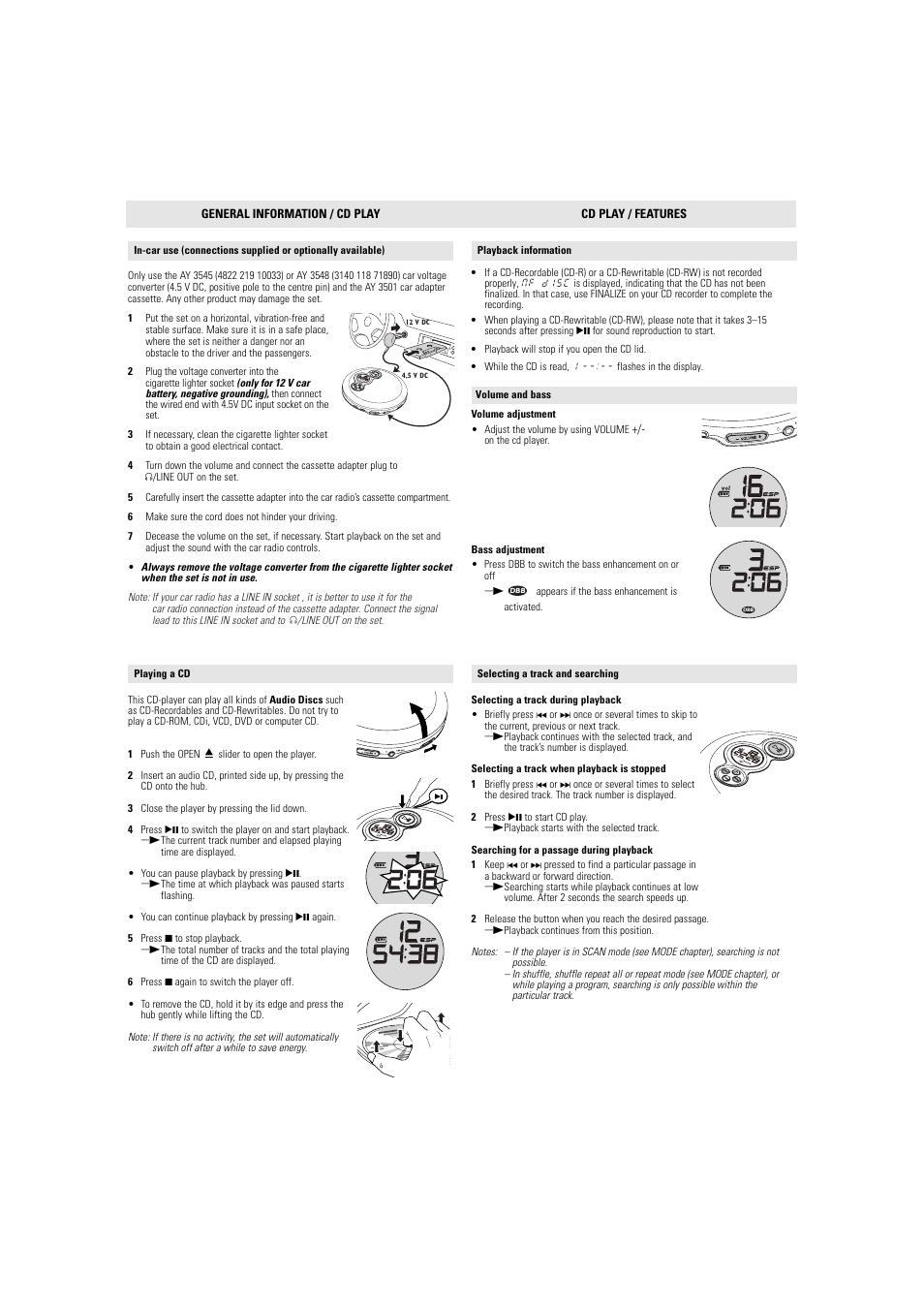 Philips AX2420 User Manual | Page 3 / 5