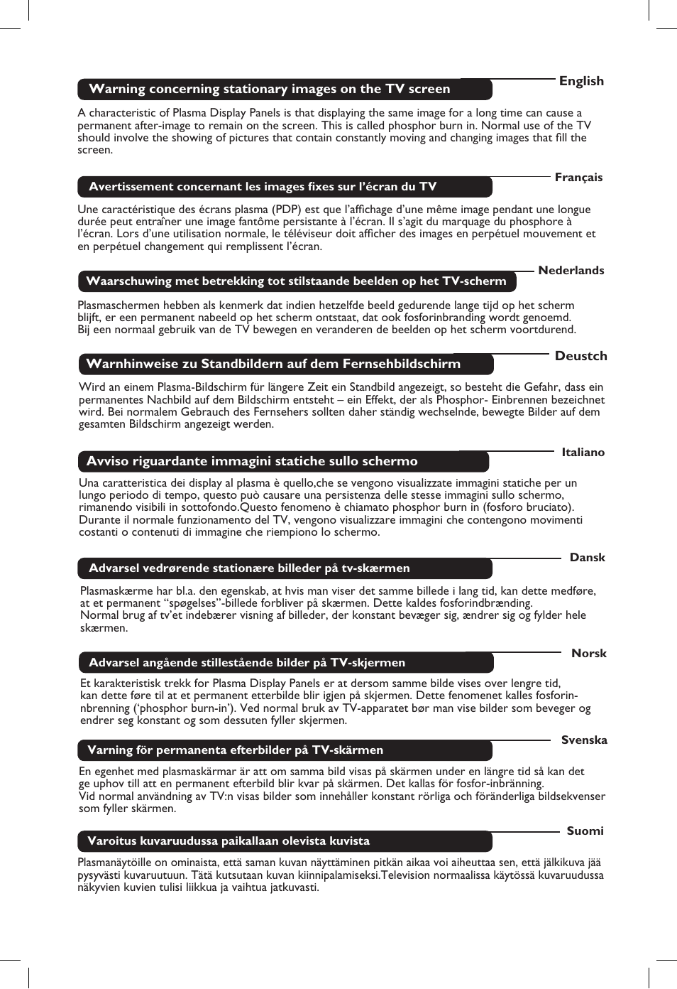 Philips TV Receiver User Manual | Page 3 / 40