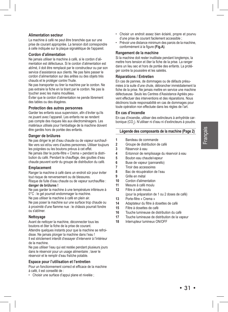 31 • français | Philips SIN 006XN User Manual | Page 31 / 72