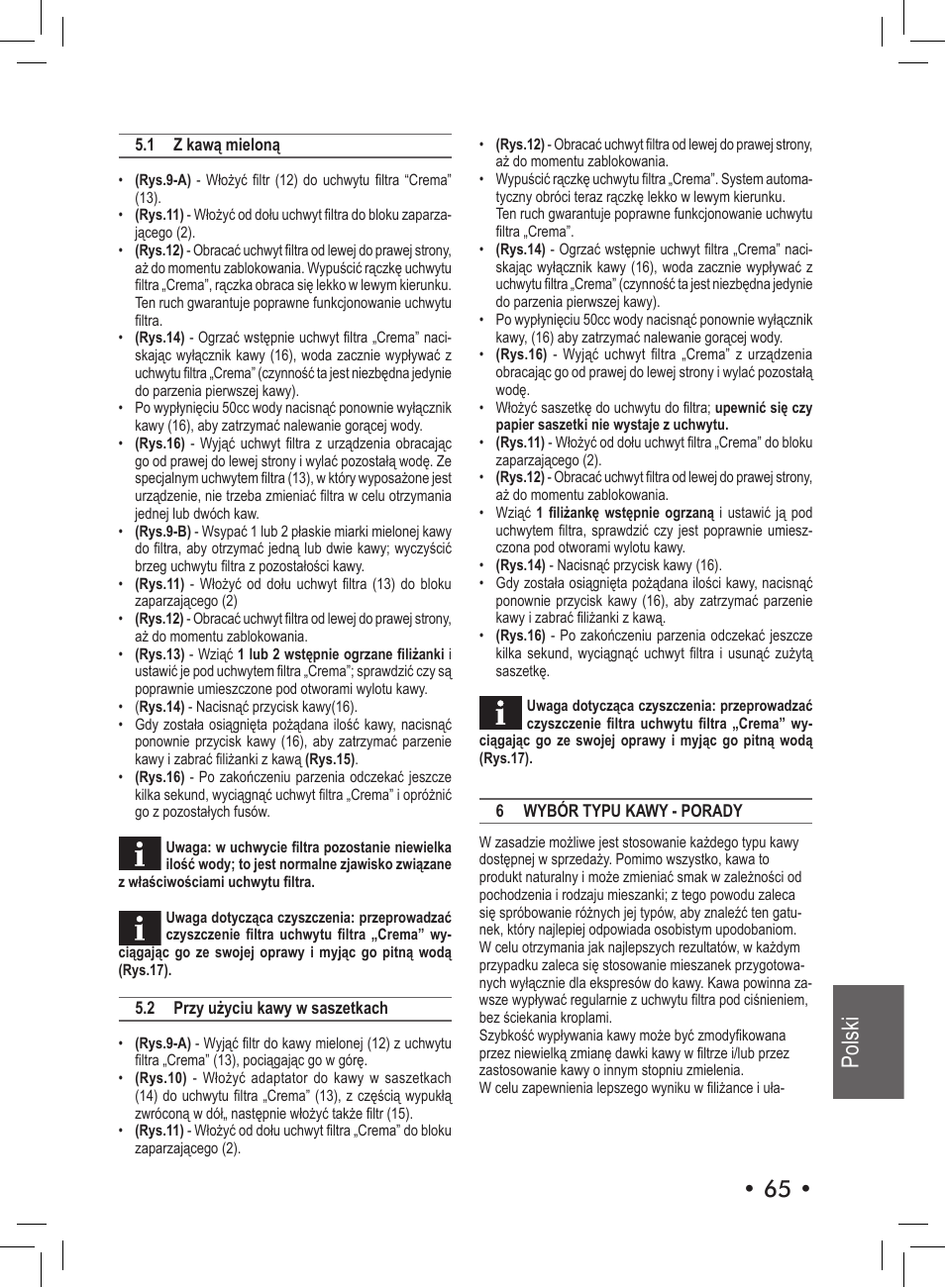 65 • polski | Philips SIN 006XN User Manual | Page 65 / 72