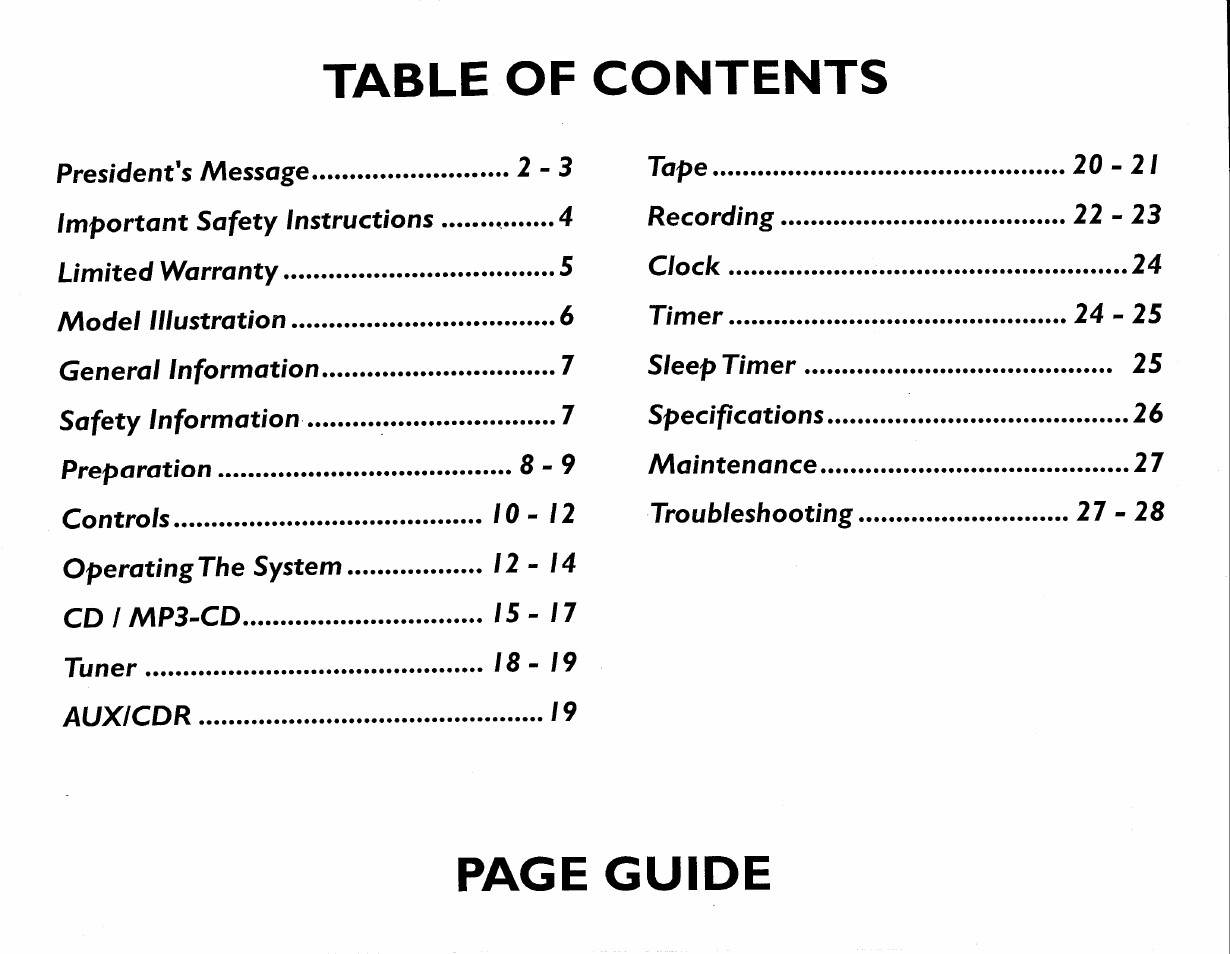 Philips FW-M55 User Manual | Page 3 / 98