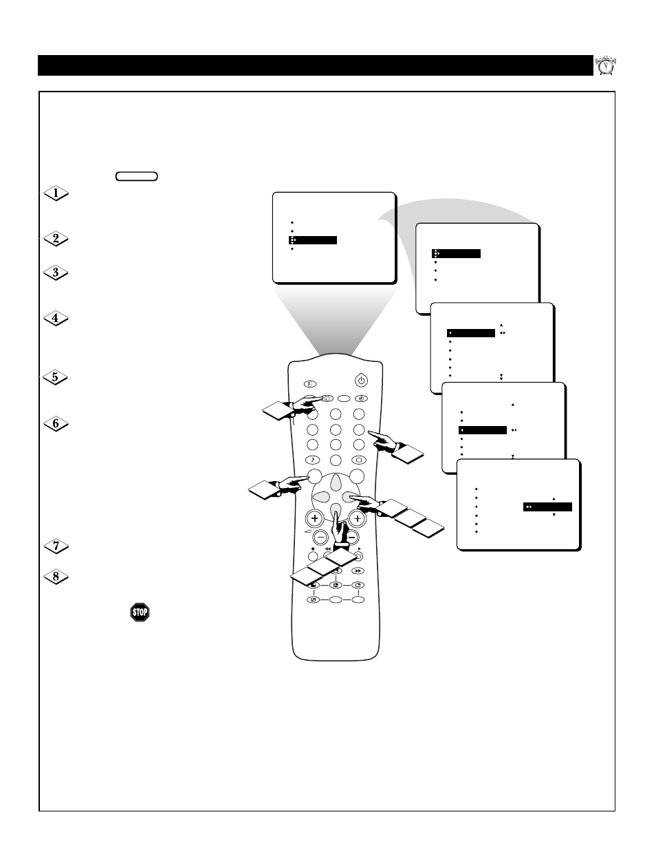 Etting the | Philips Magnavox 55P8241 User Manual | Page 15 / 54