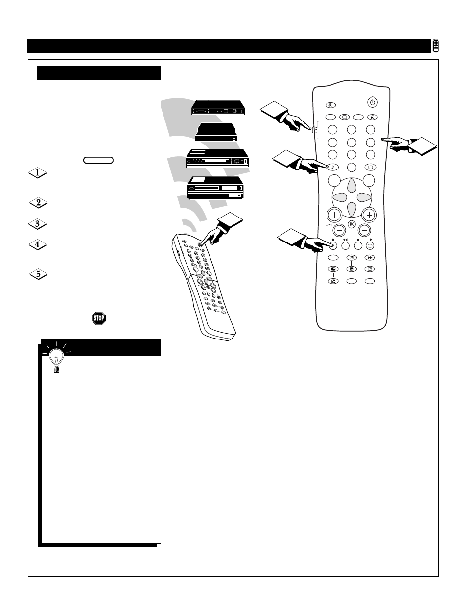 Tv r, Etting the, Emote to | Ccessory, Evices | Philips Magnavox 55P8241 User Manual | Page 43 / 54