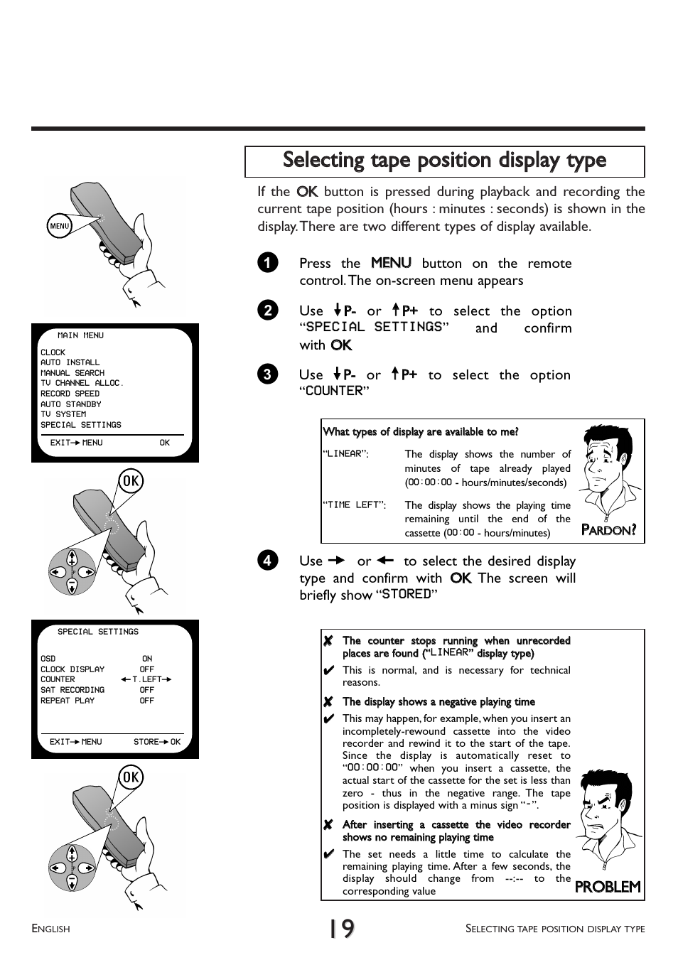 Pprro obblleem m | Philips VR 617/07 User Manual | Page 19 / 52