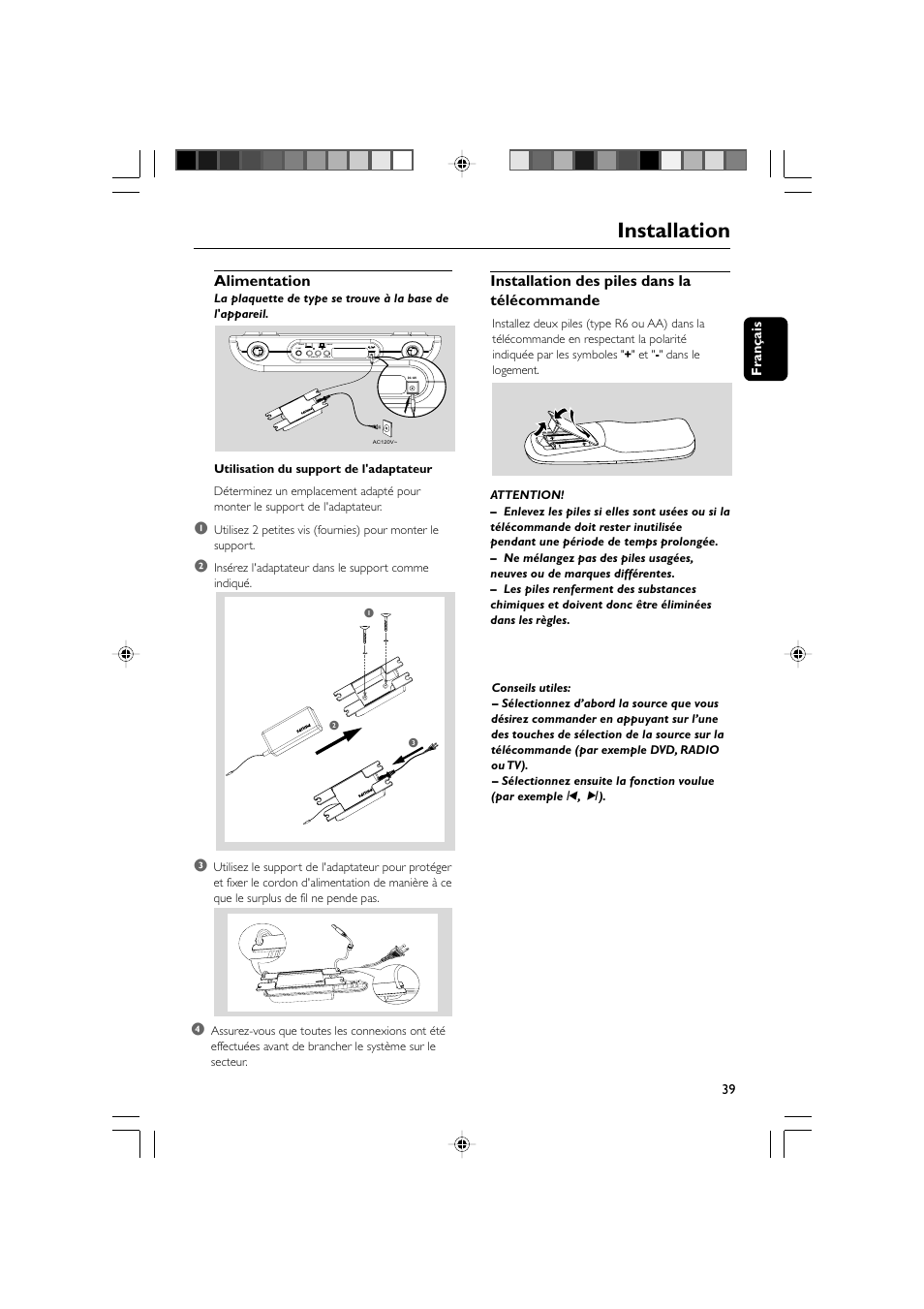 Installation | Philips AJL 700 User Manual | Page 12 / 31