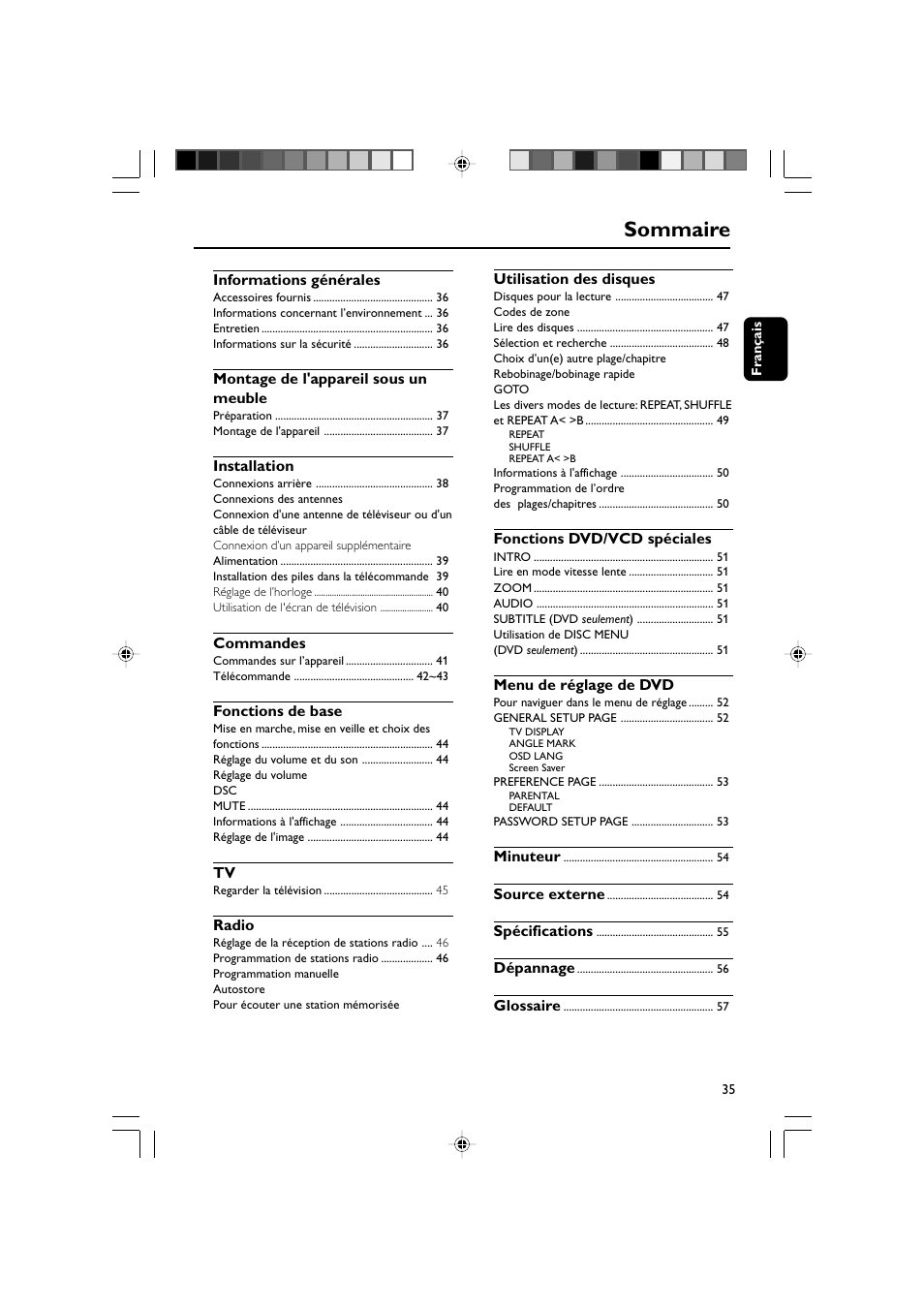 Sommaire | Philips AJL 700 User Manual | Page 8 / 31