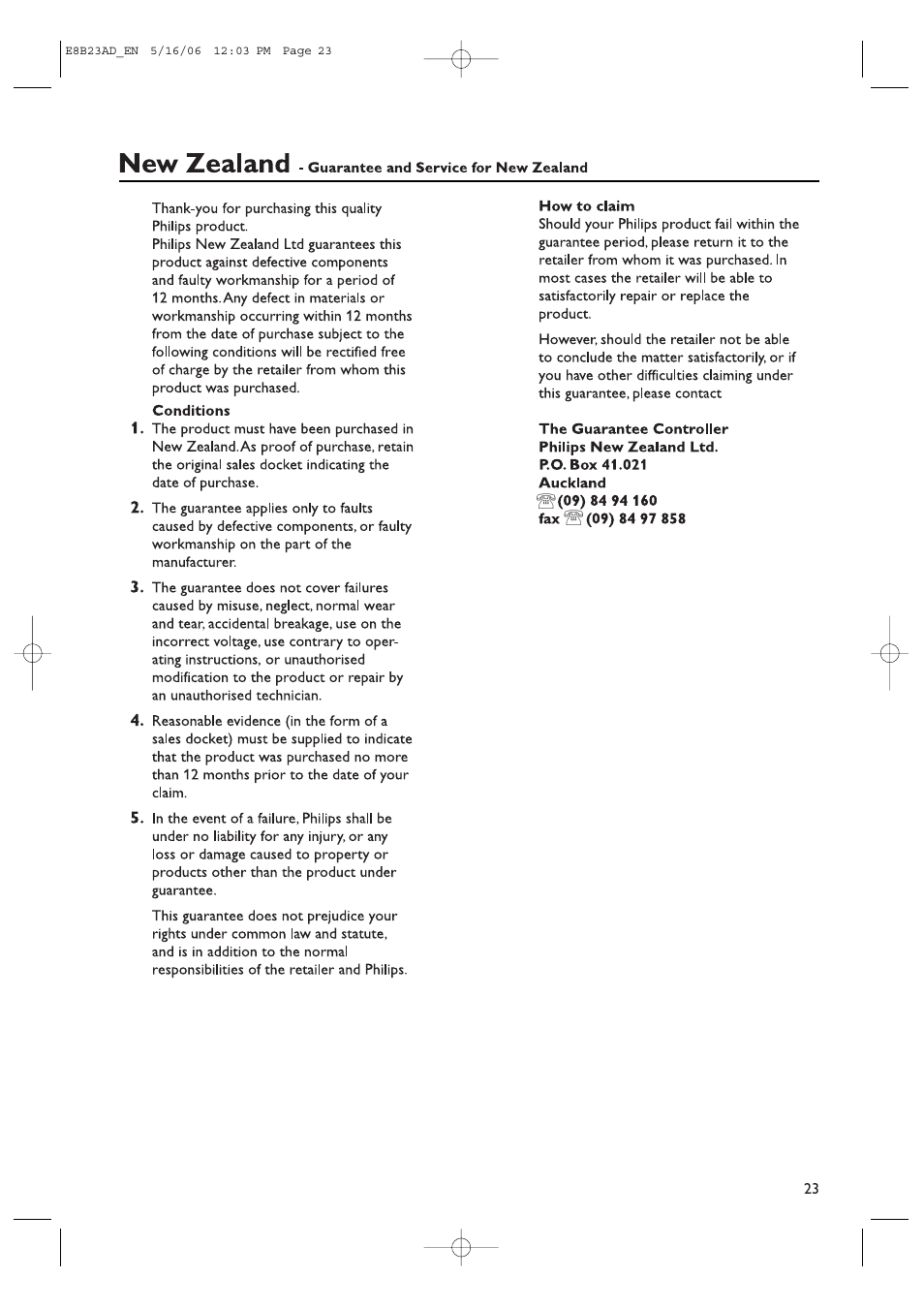 Philips DVP3200V/75 User Manual | Page 23 / 24