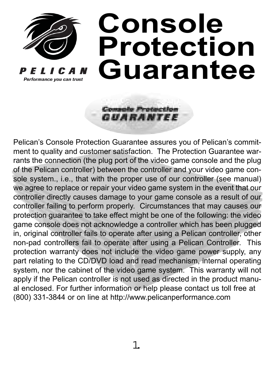 Console protection guarantee | Philips CHAMELEON PL-659 User Manual | Page 3 / 12