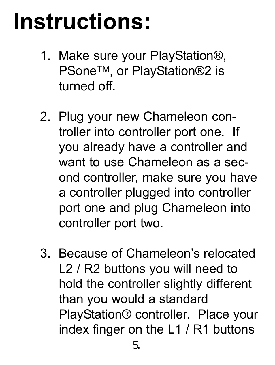 Instructions | Philips CHAMELEON PL-659 User Manual | Page 7 / 12