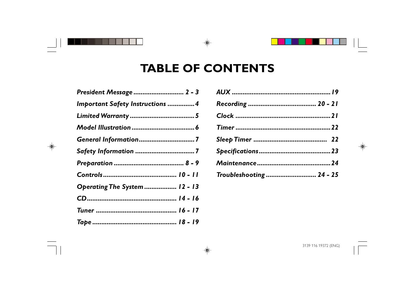 Philips FW-C35 User Manual | Page 26 / 28