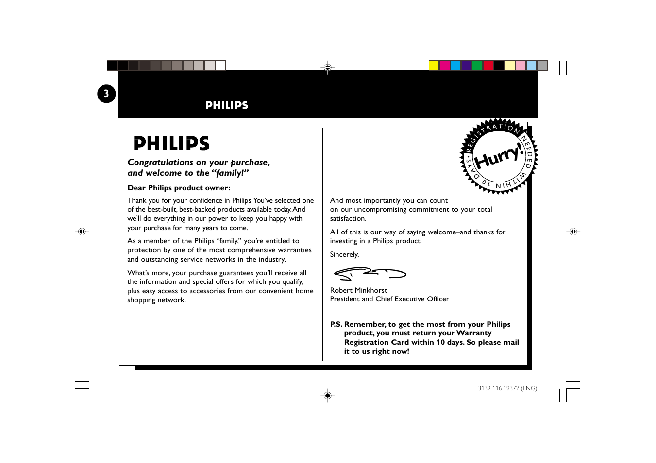 Hurry | Philips FW-C35 User Manual | Page 3 / 28