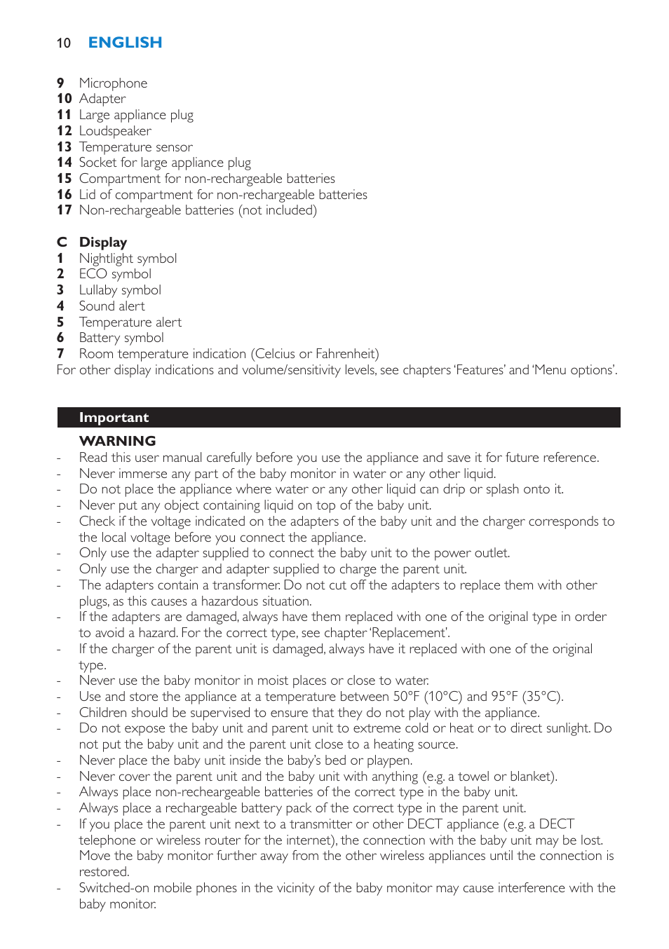 Philips Avent SCD525 User Manual | Page 10 / 64