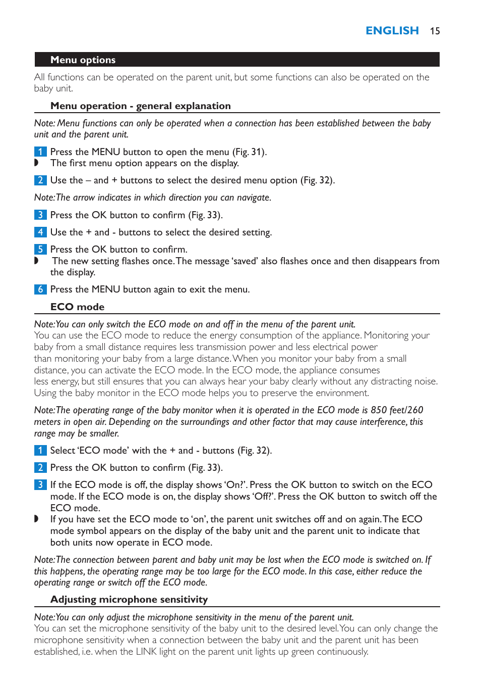 Philips Avent SCD525 User Manual | Page 15 / 64