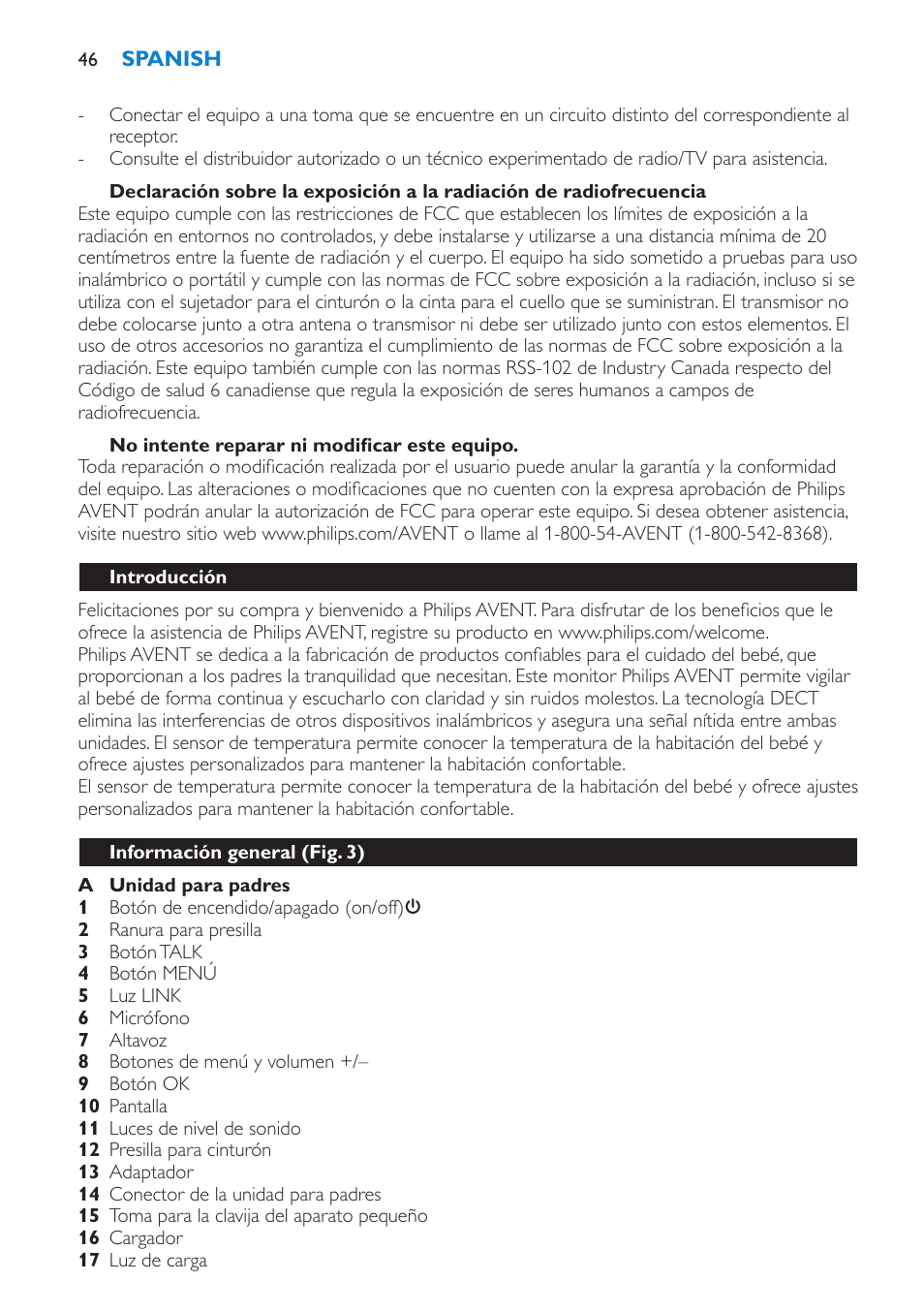 Philips Avent SCD525 User Manual | Page 46 / 64