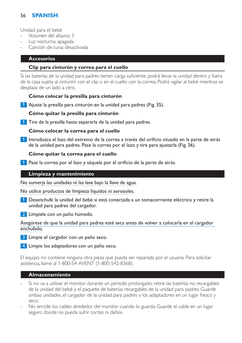 Philips Avent SCD525 User Manual | Page 56 / 64