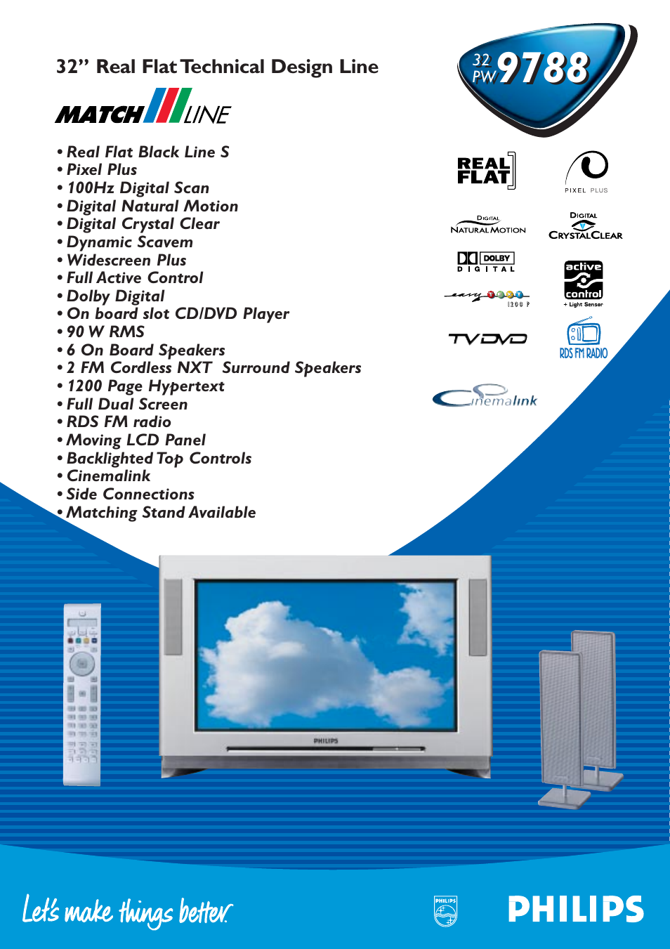 Philips 32PW9788 User Manual | 2 pages