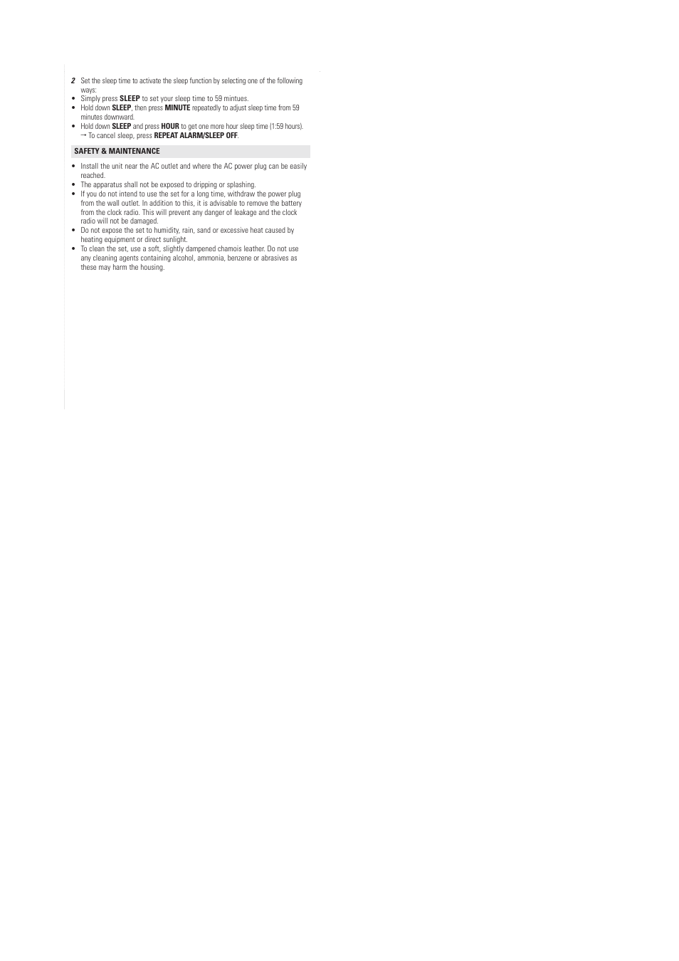 Philips AJ3110 User Manual | Page 10 / 12