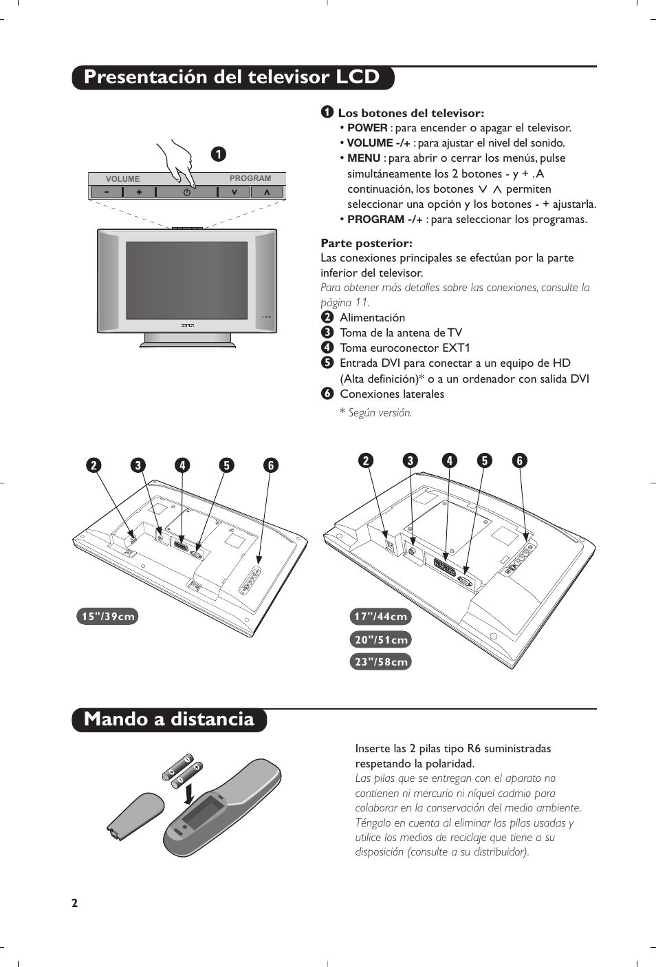 Presentación del televisor lcd mando a distancia | Philips 15PF4110/58 User Manual | Page 146 / 174