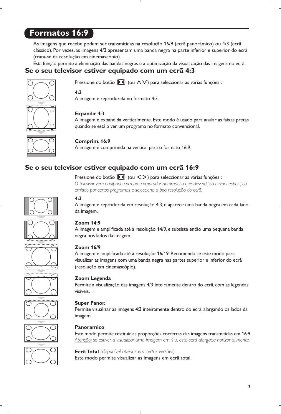 Formatos 16:9 | Philips 15PF4110/58 User Manual | Page 165 / 174