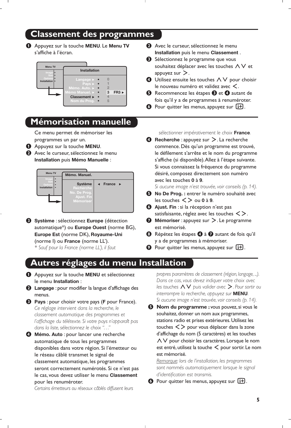 Philips 15PF4110/58 User Manual | Page 9 / 174