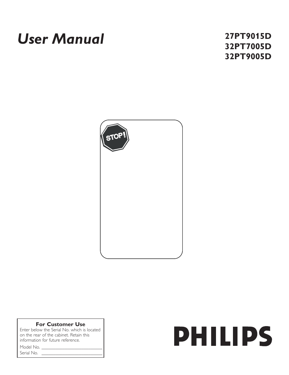 Philips 32PT7005D User Manual | 39 pages