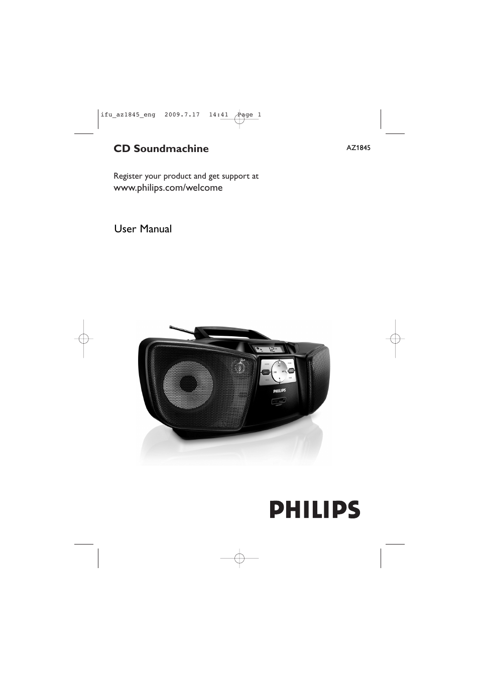 Philips SOUNDMACHINE AZ1845 User Manual | 13 pages