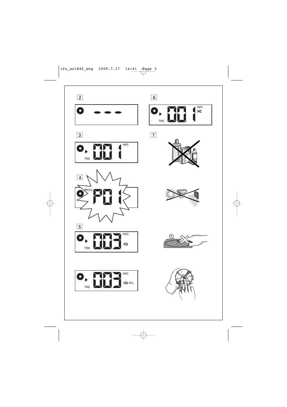 Philips SOUNDMACHINE AZ1845 User Manual | Page 3 / 13