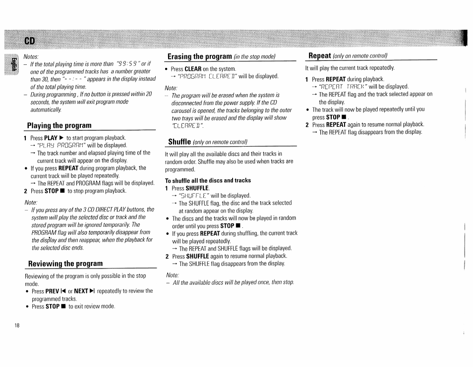 Philips FW560C User Manual | Page 18 / 78