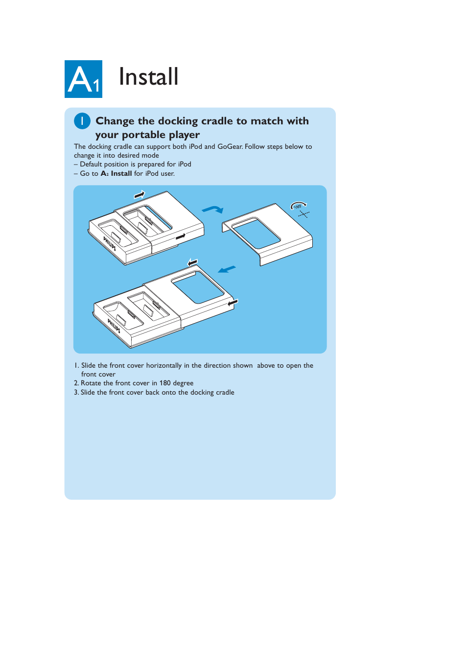 Install | Philips DC1000/00 User Manual | Page 3 / 10