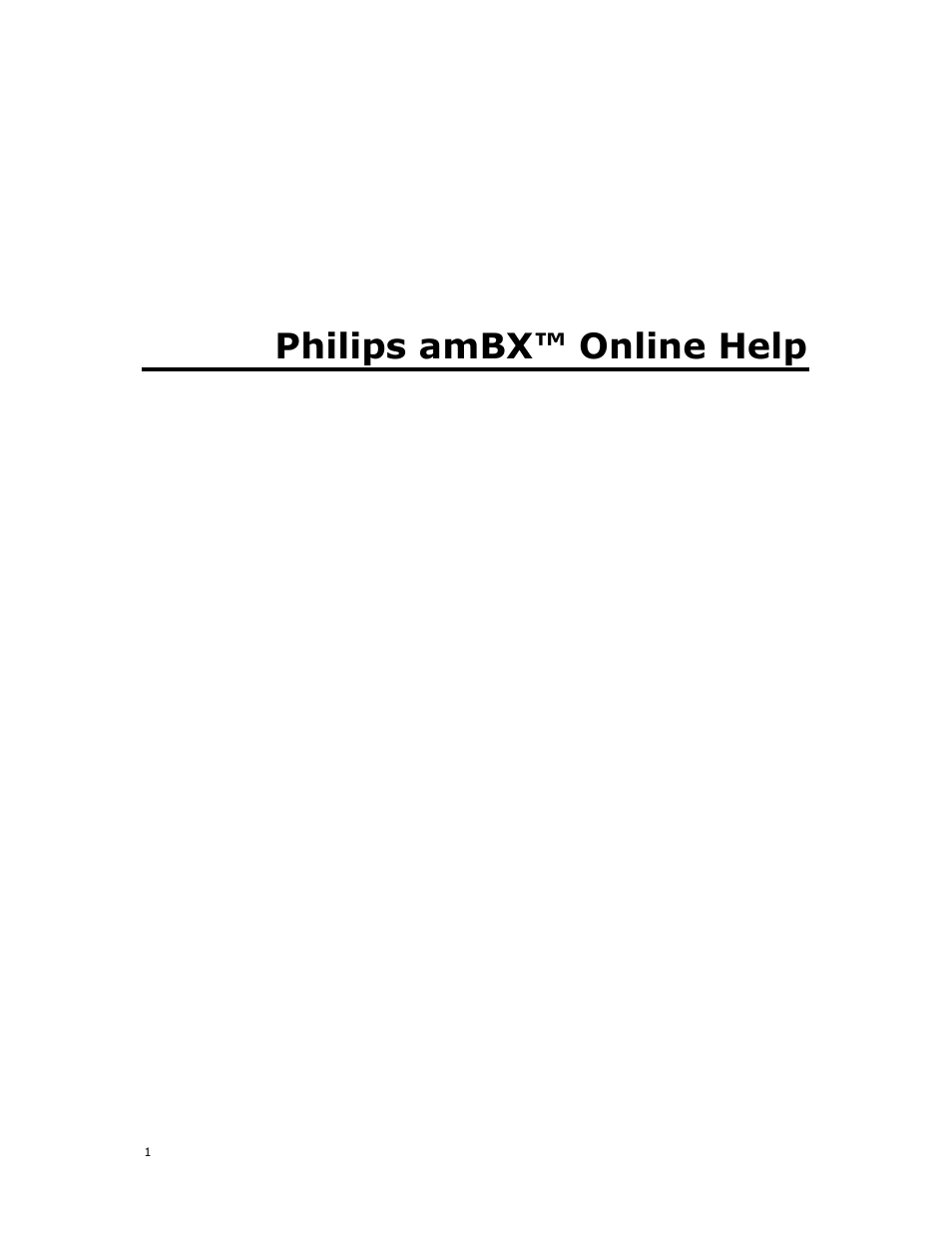 Philips AMBX SGC5101BD User Manual | 44 pages