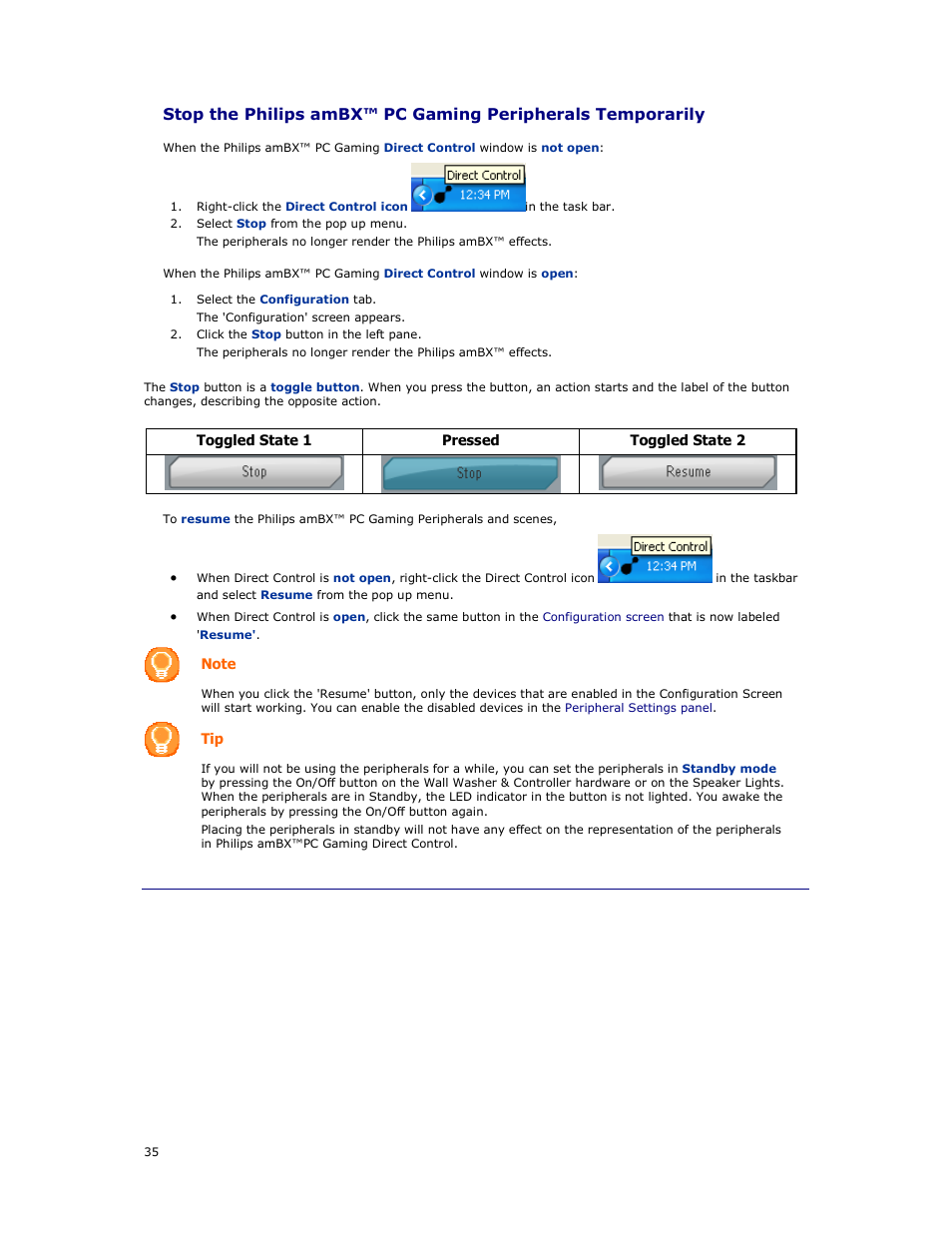 Philips AMBX SGC5101BD User Manual | Page 35 / 44