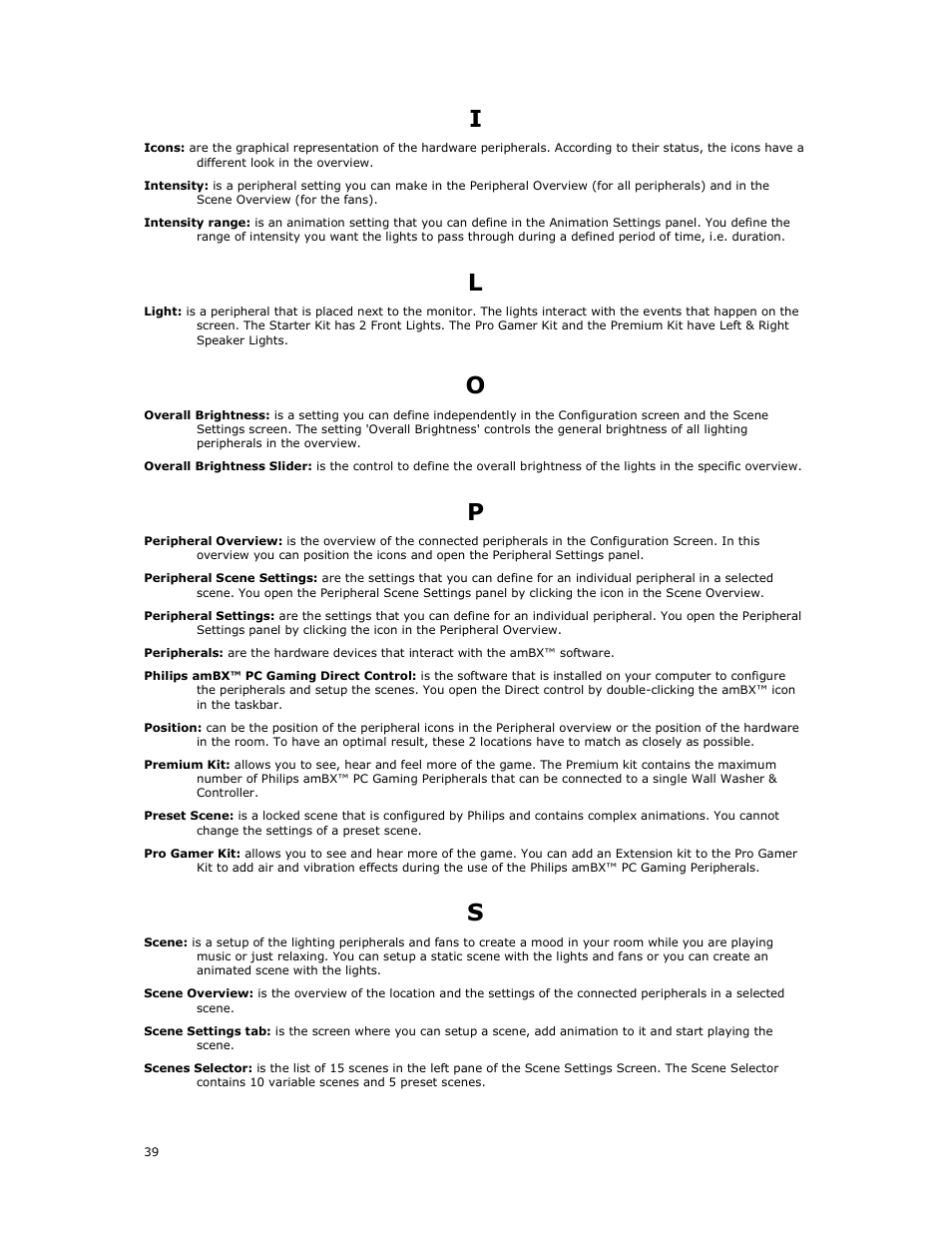 Philips AMBX SGC5101BD User Manual | Page 39 / 44