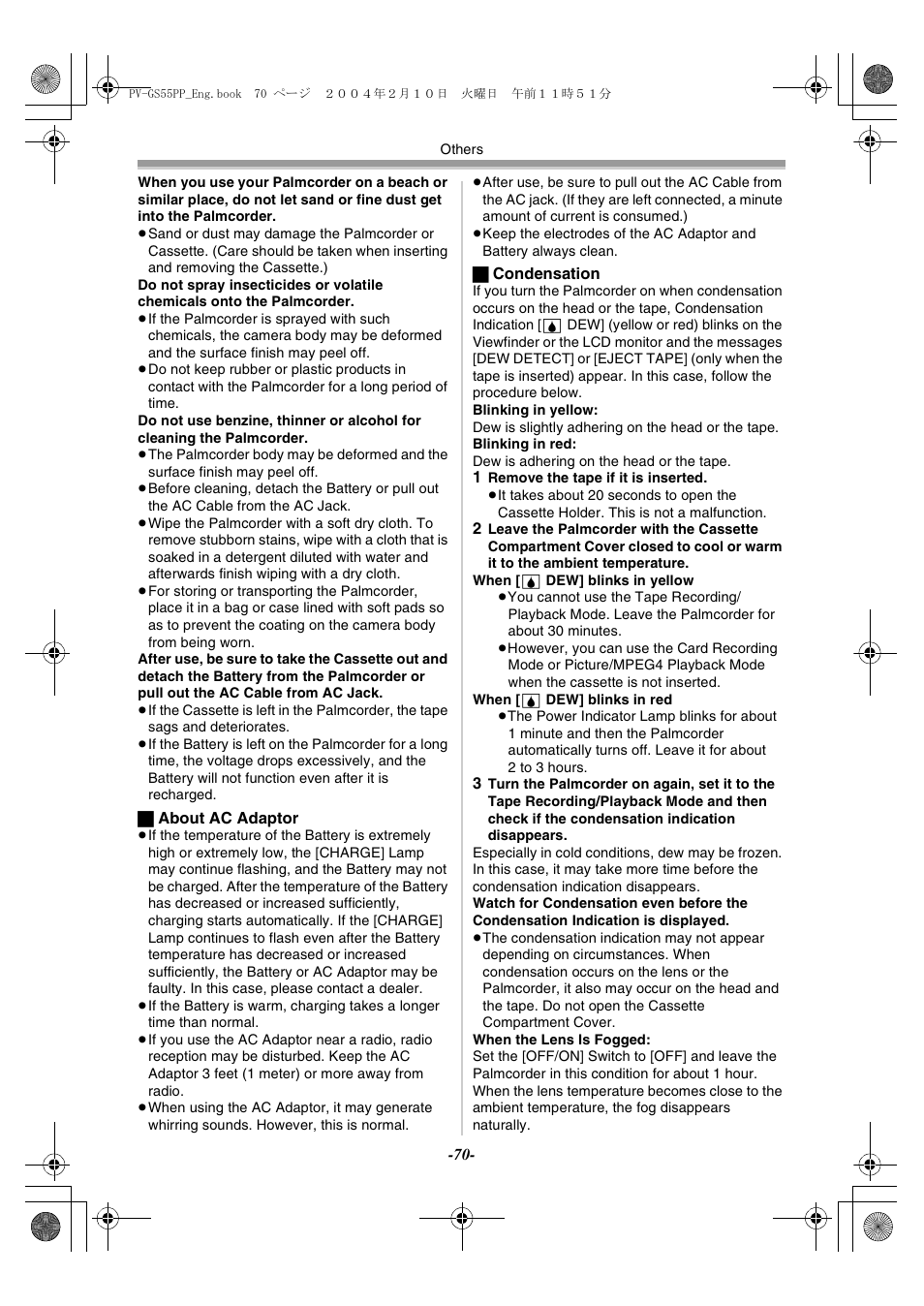 Philips PV-GS55 User Manual | Page 70 / 88