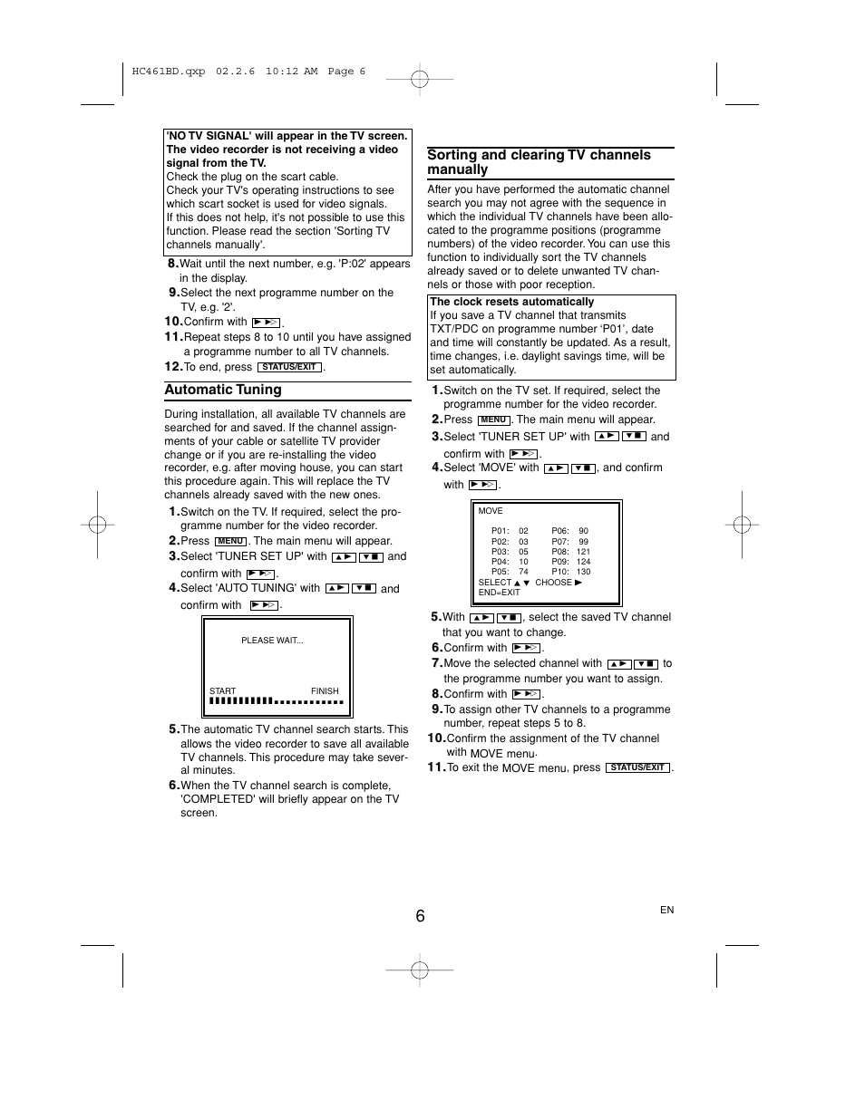 Philips VR530/07 User Manual | Page 6 / 16