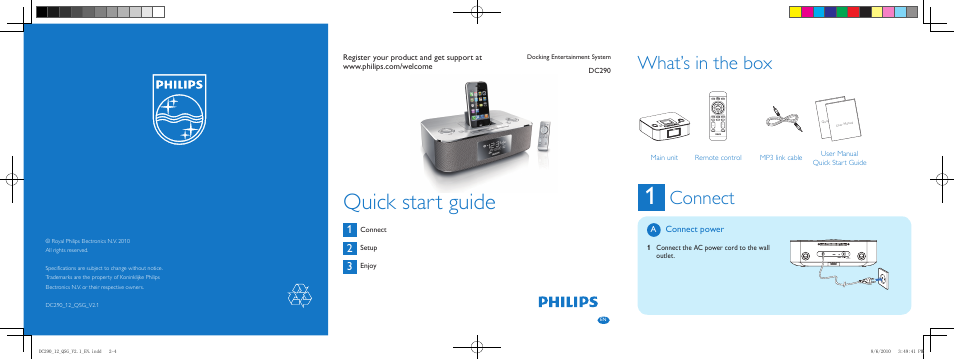 Philips DC290/61 User Manual | 2 pages