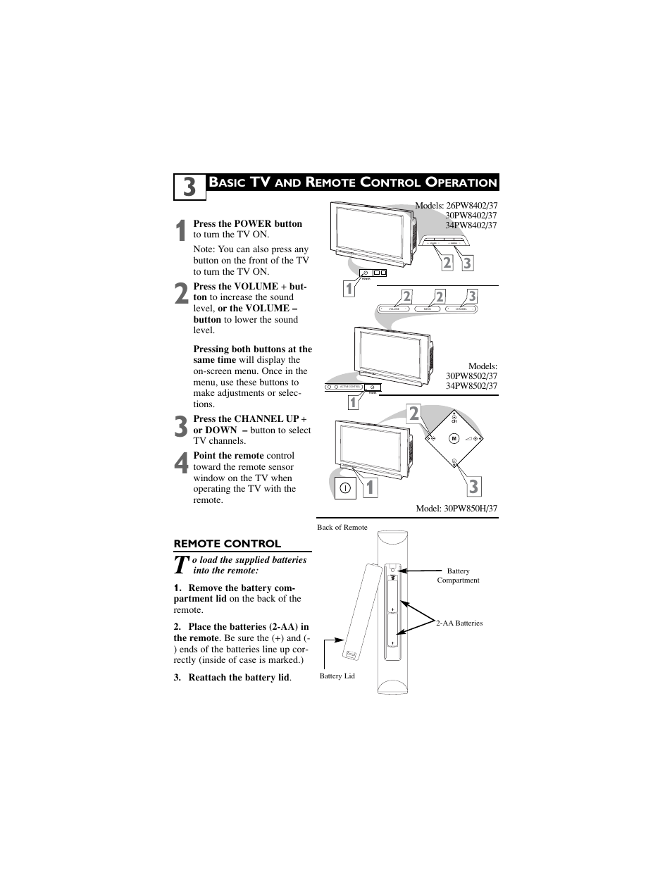 Philips 34PW850H/37 User Manual | Page 5 / 42