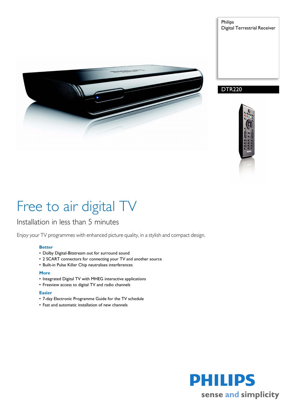 Philips LINEA LV118 User Manual | 2 pages
