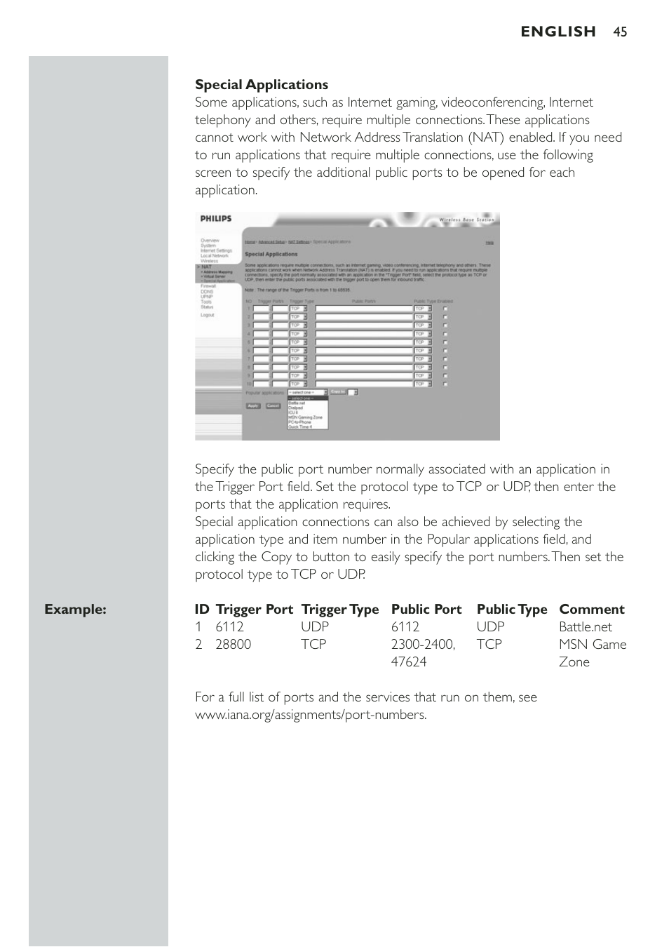 Philips CPWBS001 User Manual | Page 45 / 64