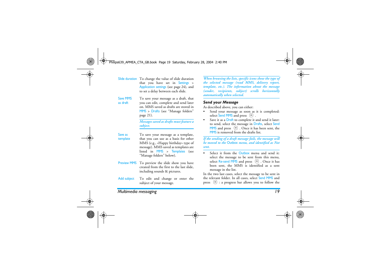 Philips 639 User Manual | Page 20 / 100