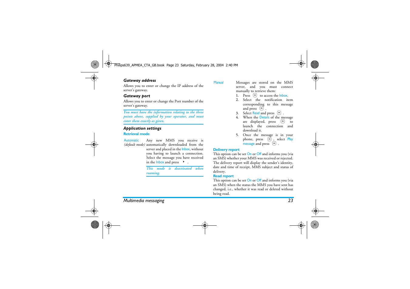 Philips 639 User Manual | Page 24 / 100